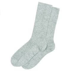 Ladies Luxury Silver Cashmere Blend Socks