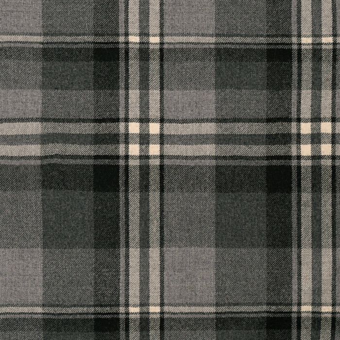 Grey Plaid Lightweight Fabric Sample