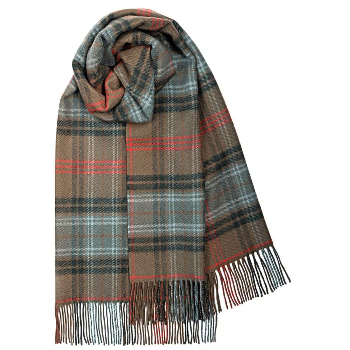 Bobbie Lochcarron Hunting Weathered Tartan Lambswool Stole