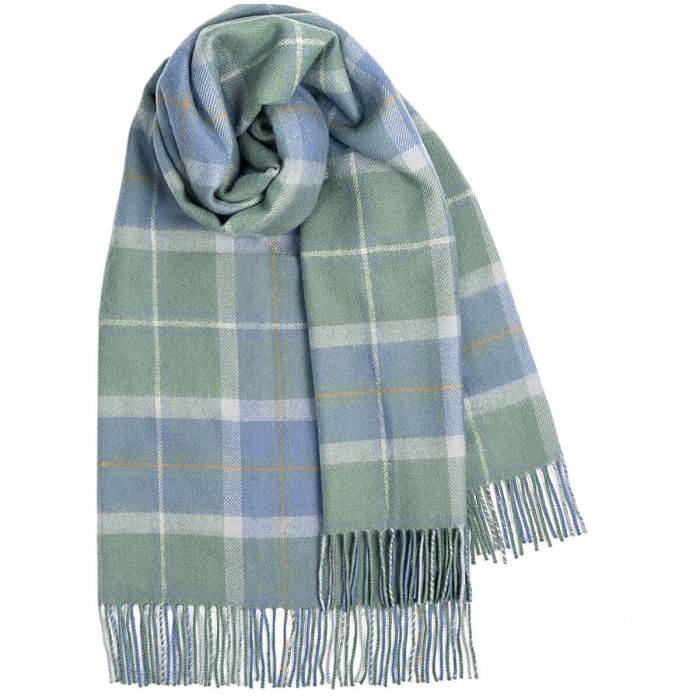 Bobbie Scottish Borderland Weathered Tartan Lambswool Stole