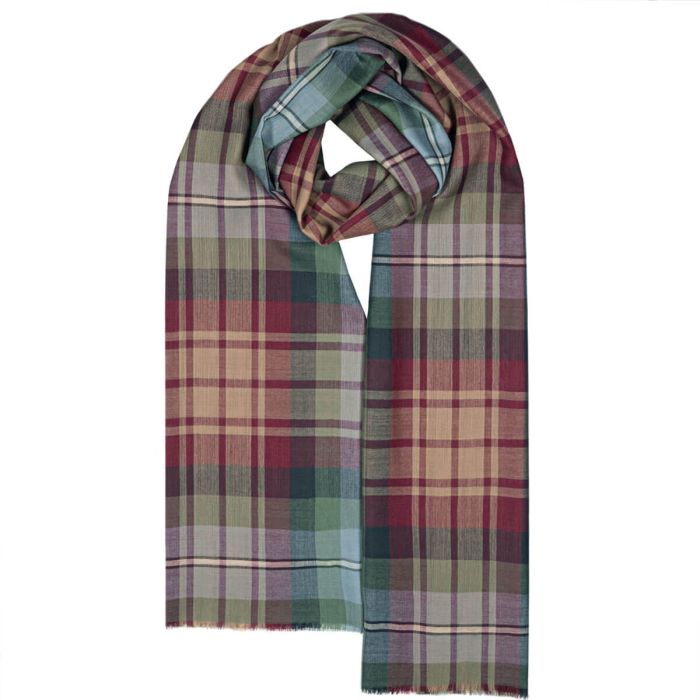 Alba Auld Scotland Extra Fine Merino Tartan Stole