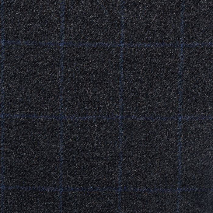 Jay Windowpane Medium Weight Waverley Tweed Fabric Sample
