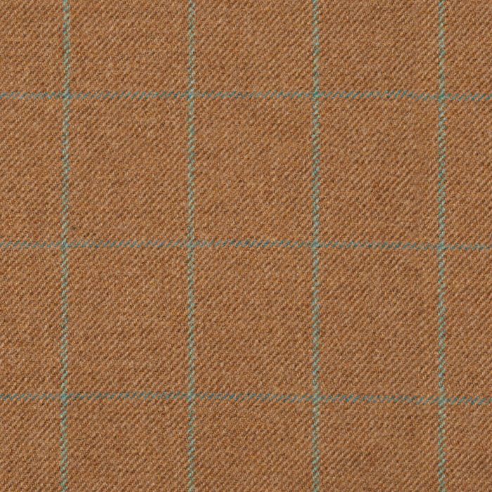 Spice Finch Windowpane Medium Weight Waverley Tweed Fabric Sample