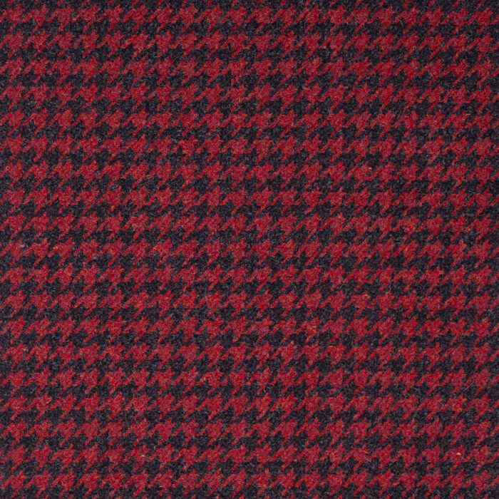 Bracken Graphite Houndstooth Heavyweight Wool Tartan Fabric Sample