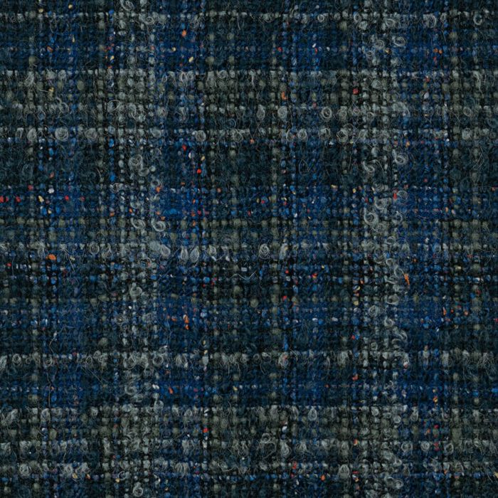 Fantasy Royal Check Wool Blend Mohair Loop Tweed Fabric