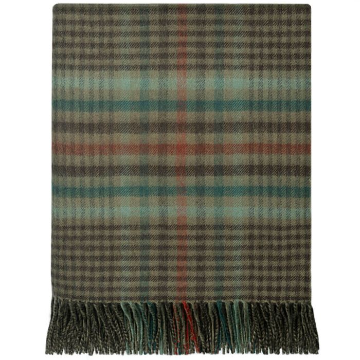 Forth Weathered Glen Check Lambswool Blanket
