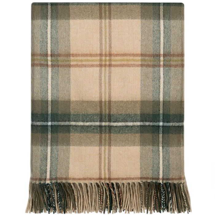 Saskatchewan Weathered Canadian Tartan Lambswool Blanket