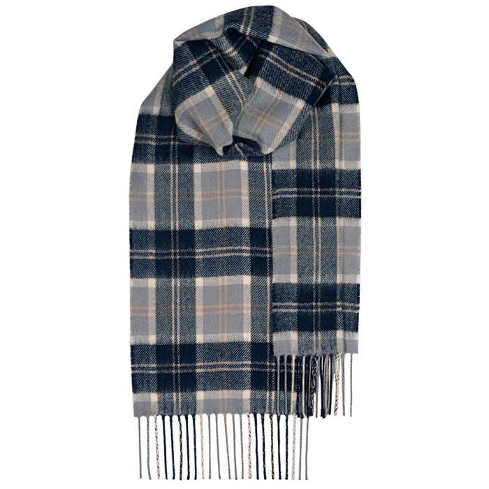 Bowhill Bannockbane Grey Lambswool Scarf