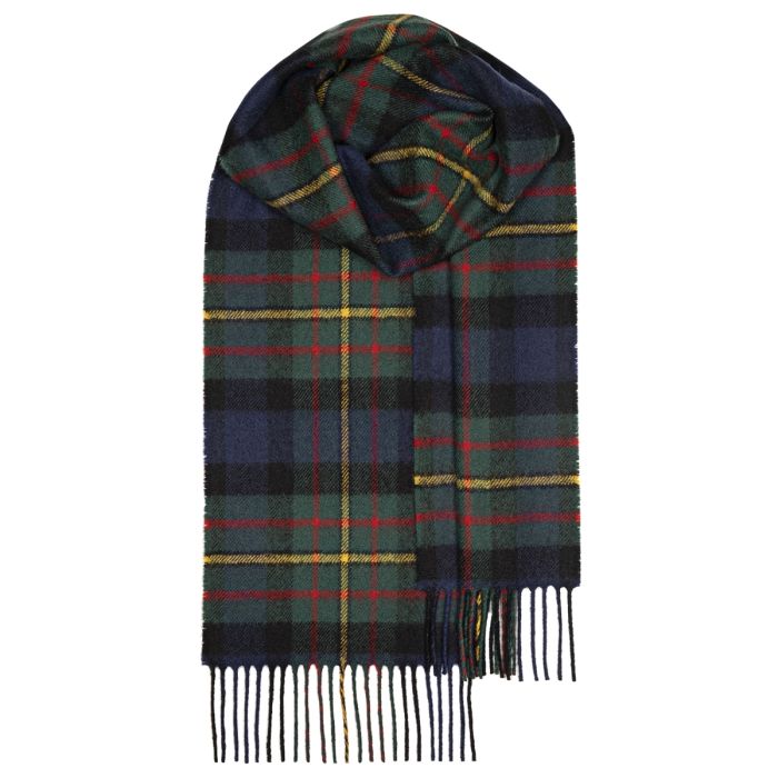 Bowhill MacLaren Modern Tartan Lambswool Scarf
