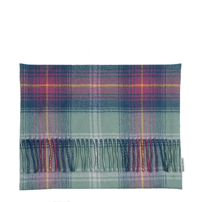 Borders Hame Tartan Lambswool Small Fringed Cushion Cover