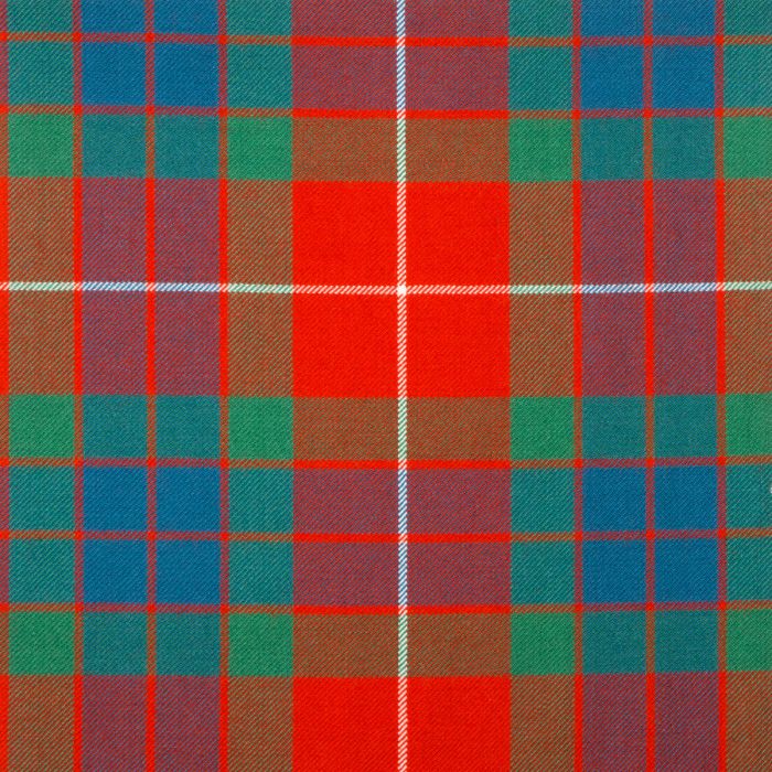 Fraser Red Ancient Medium Weight Tartan Fabric