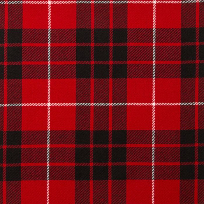 Munro Black & Red Lightweight Tartan Fabric