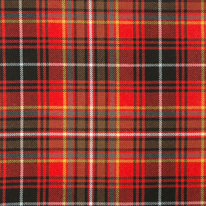 MacInnes Red Weathered Heavyweight Tartan Fabric