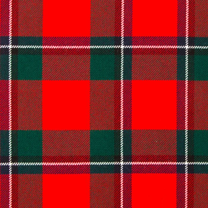 Sinclair Red Modern Heavyweight Tartan Fabric