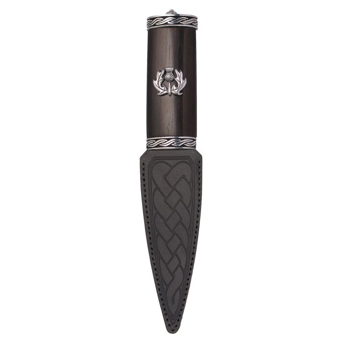 Torridon Blackwood Thistle Sgian Dubh with Plain Top 