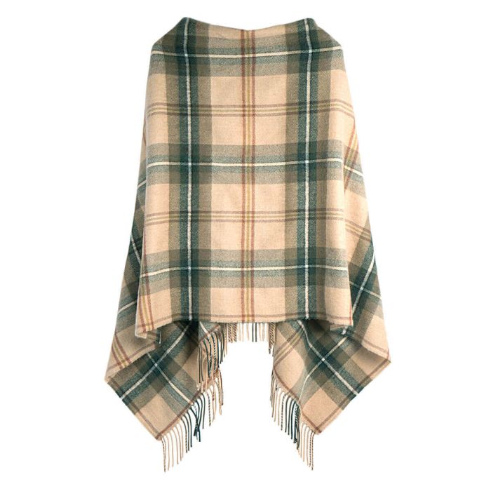 Georgia Saskatchewan Weathered Canadian Tartan Lambswool Poncho