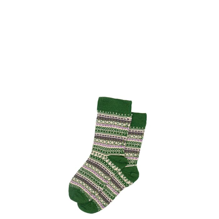 Womens Ivy Fair Isle Merino Blend Socks