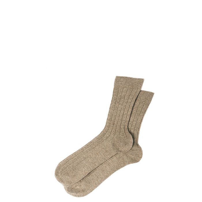 Mens Luxury Otter Cashmere Blend Socks - Medium