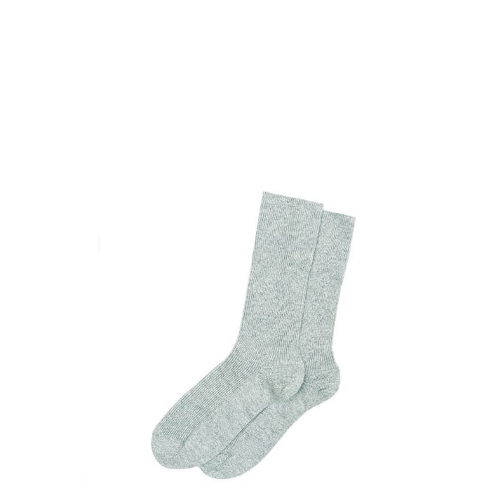Womens Luxury Silver Cashmere Blend Socks
