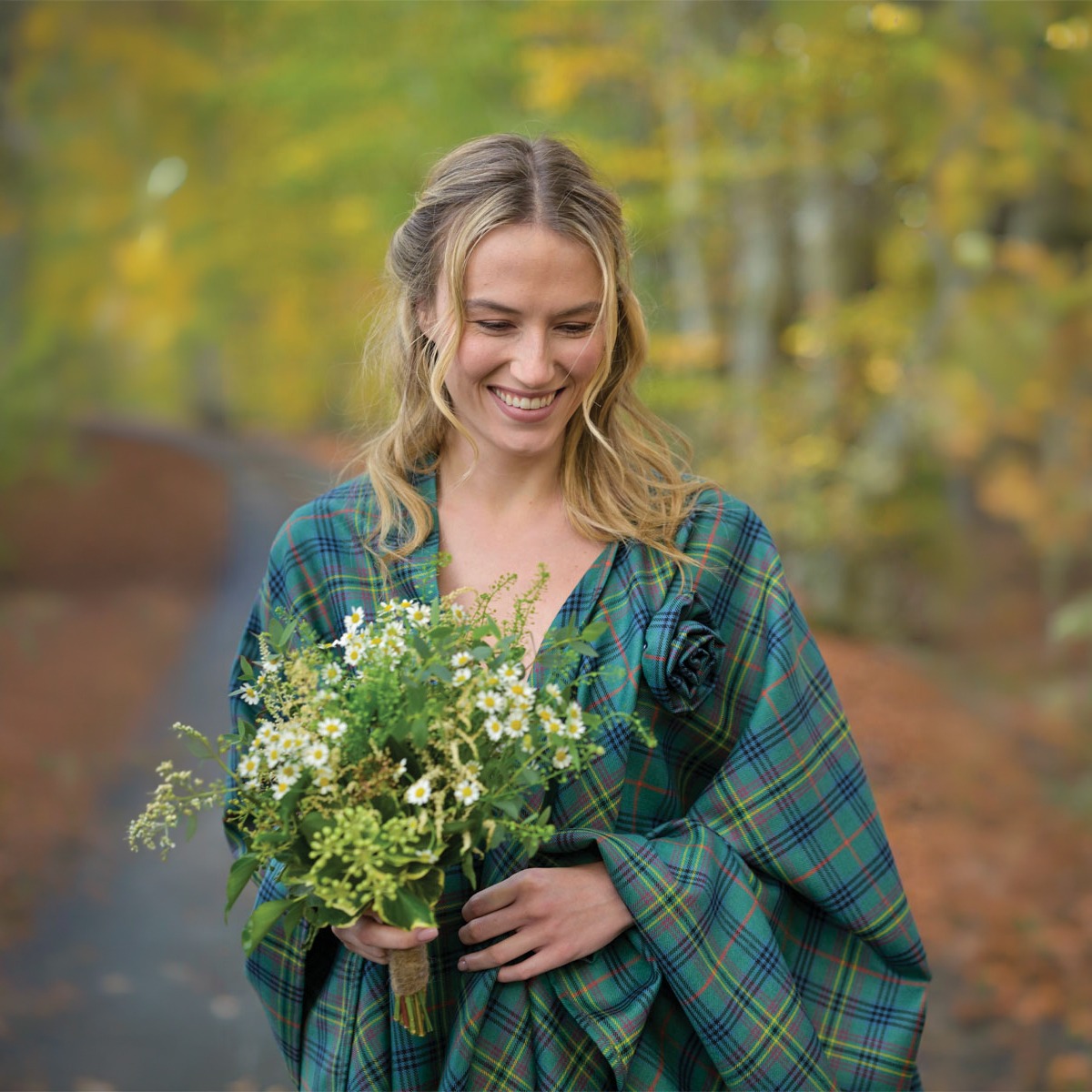 Made to Order Reiver Lightweight Tartan Corsage Flower Brooch Pin Gallery Image 5