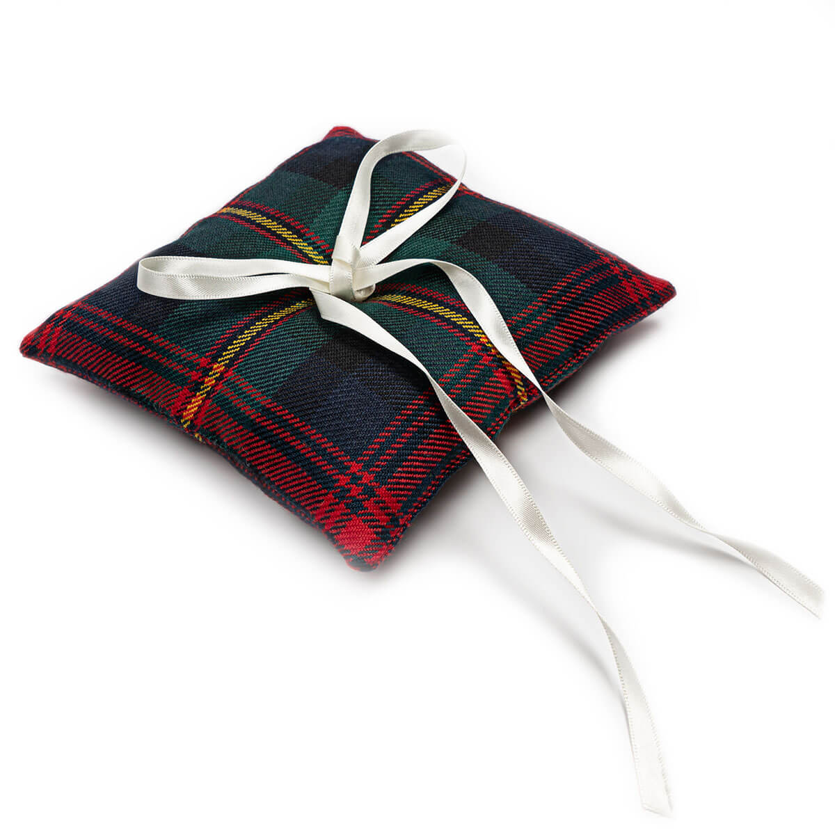 Made to Order Reiver Tartan Wedding Ring Cushion Gallery Image 5