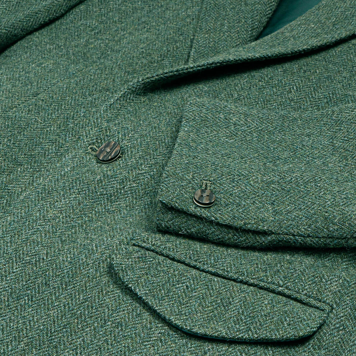 Estate Managers Green Shetland Tweed Crail Kilt Jacket Gallery Image 5