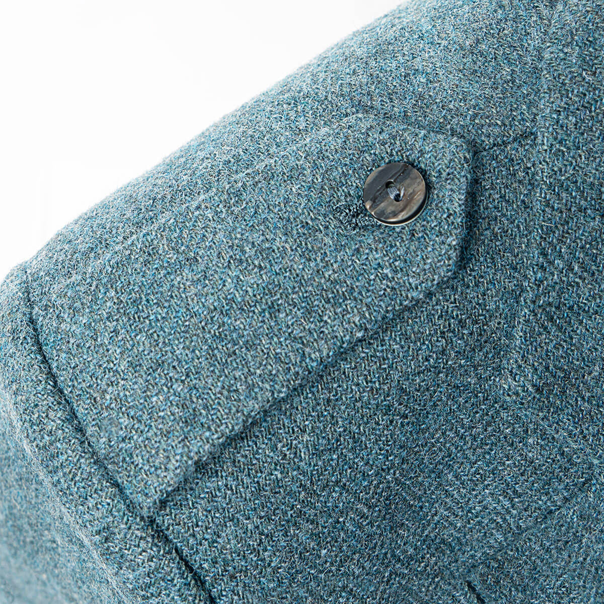Fishermans Blue Shetland Tweed Crail Kilt Jacket Gallery Image 2