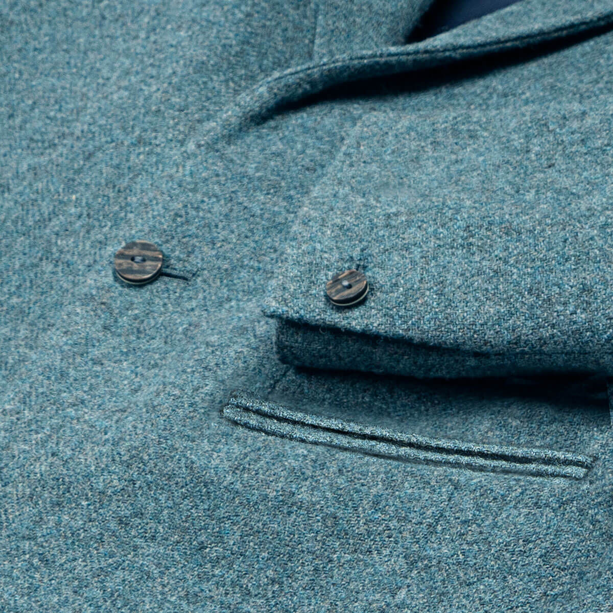 Fishermans Blue Shetland Tweed Crail Kilt Jacket Gallery Image 4