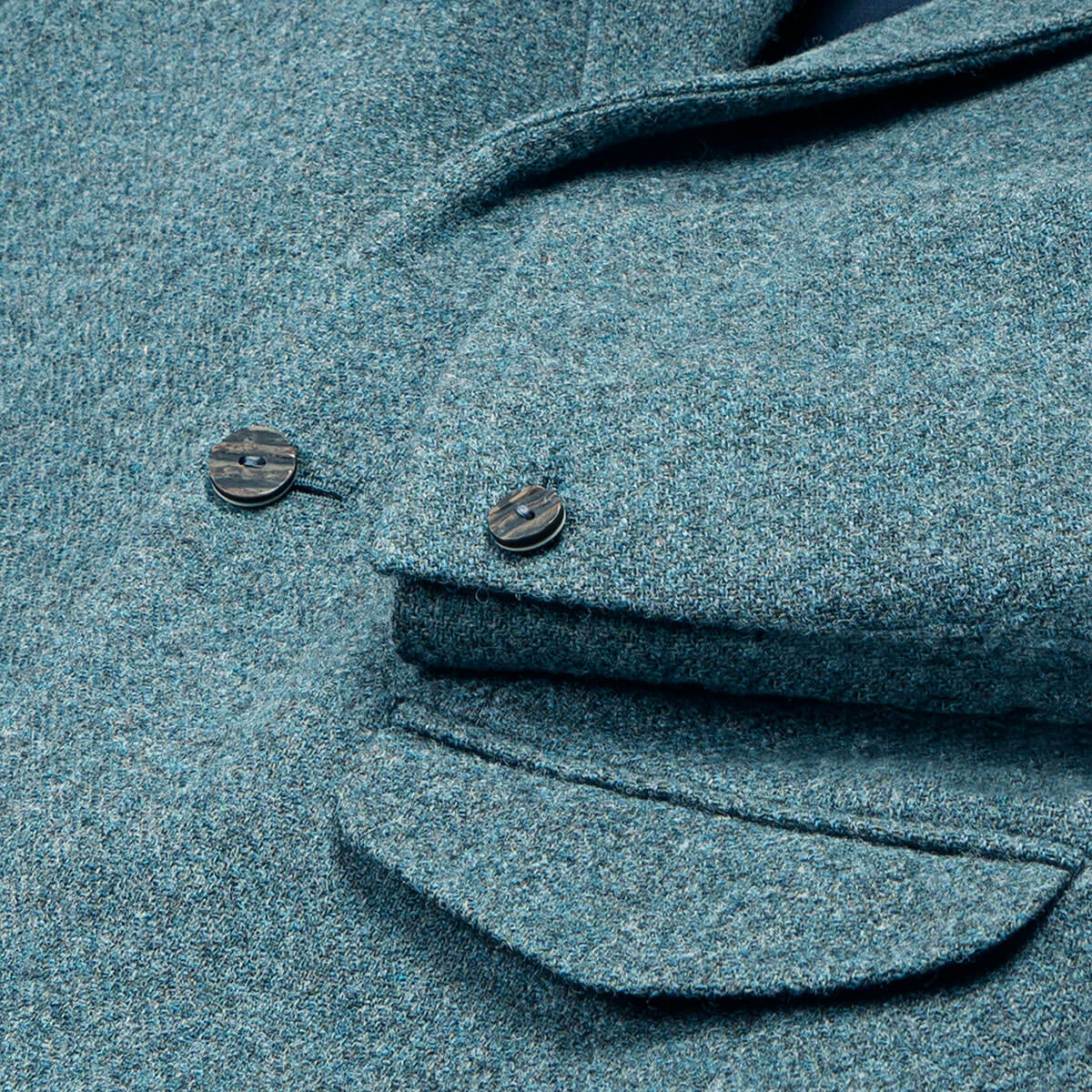 Fishermans Blue Shetland Tweed Crail Kilt Jacket Gallery Image 3