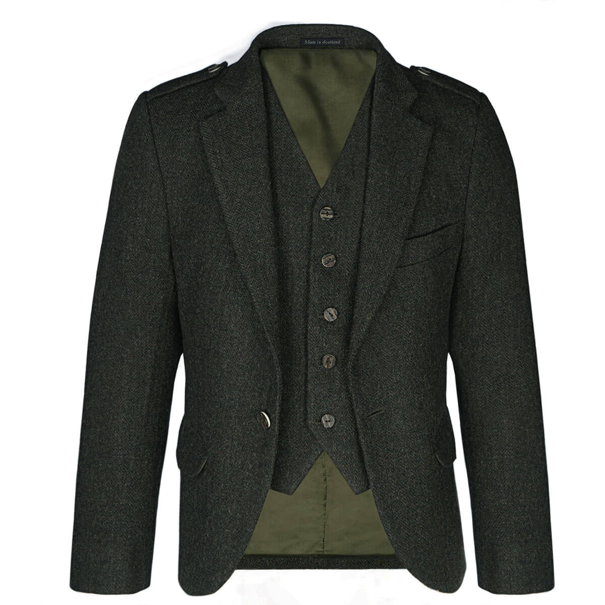 Forrester Green Shetland Tweed Crail Kilt Jacket Gallery Image 5