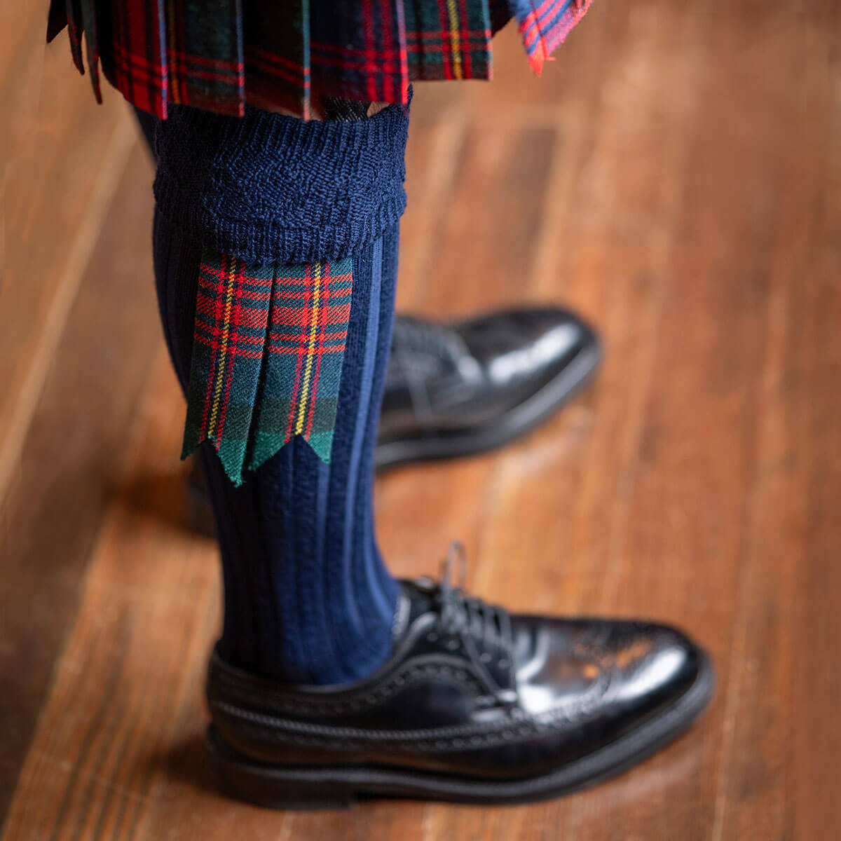 Harris Kilt Hose Navy Gallery Image 1