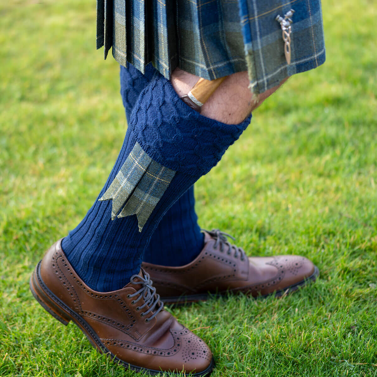 Made to Order Selkirk Heavyweight Tweed Flashes Gallery Image 2