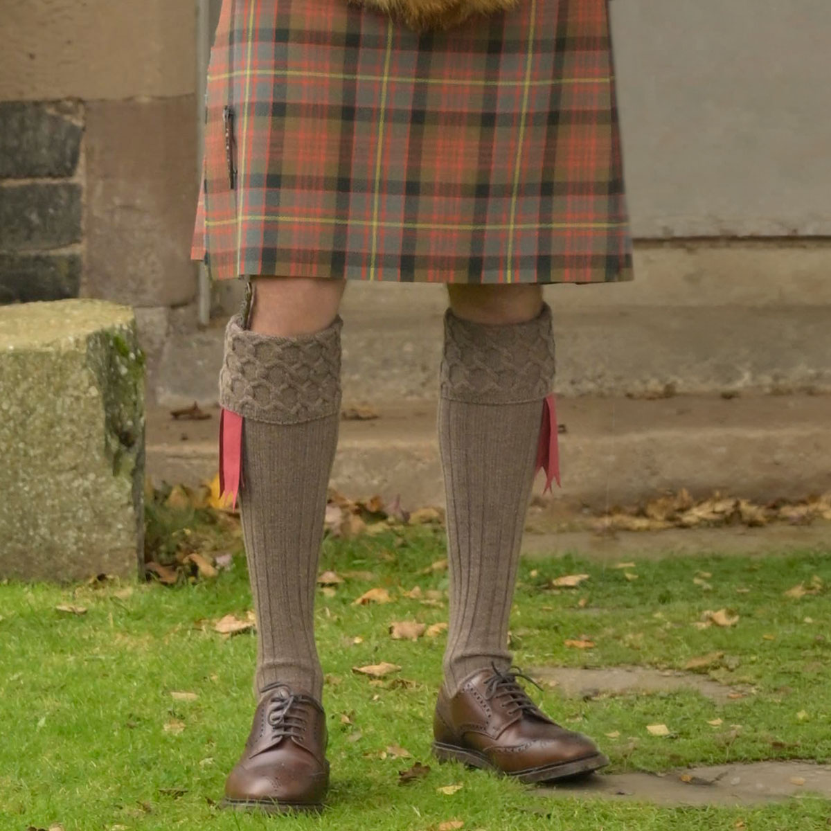 Lewis Luxury Kilt Hose Otter Gallery Image 2