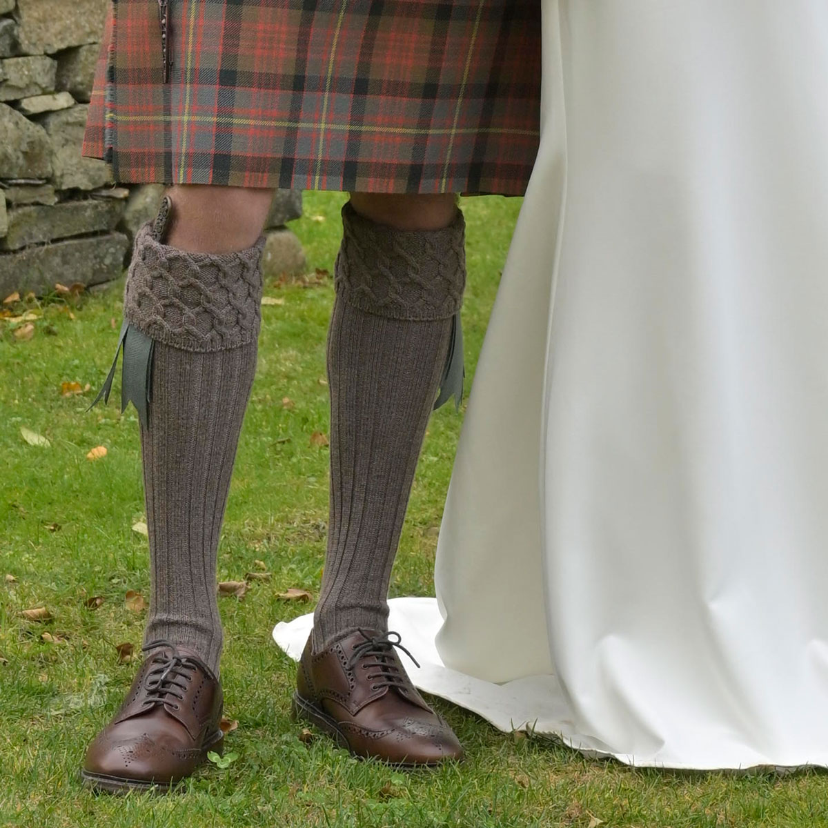 Lewis Luxury Kilt Hose Otter Gallery Image 1