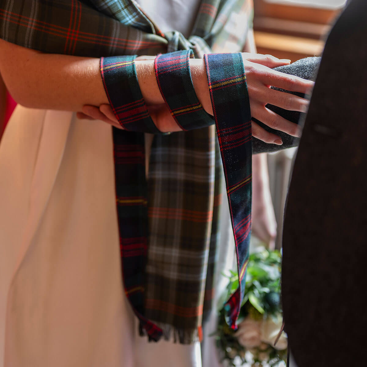 Made to Order Reiver Tartan Ribbon - Hand Fasting Gallery Image 2