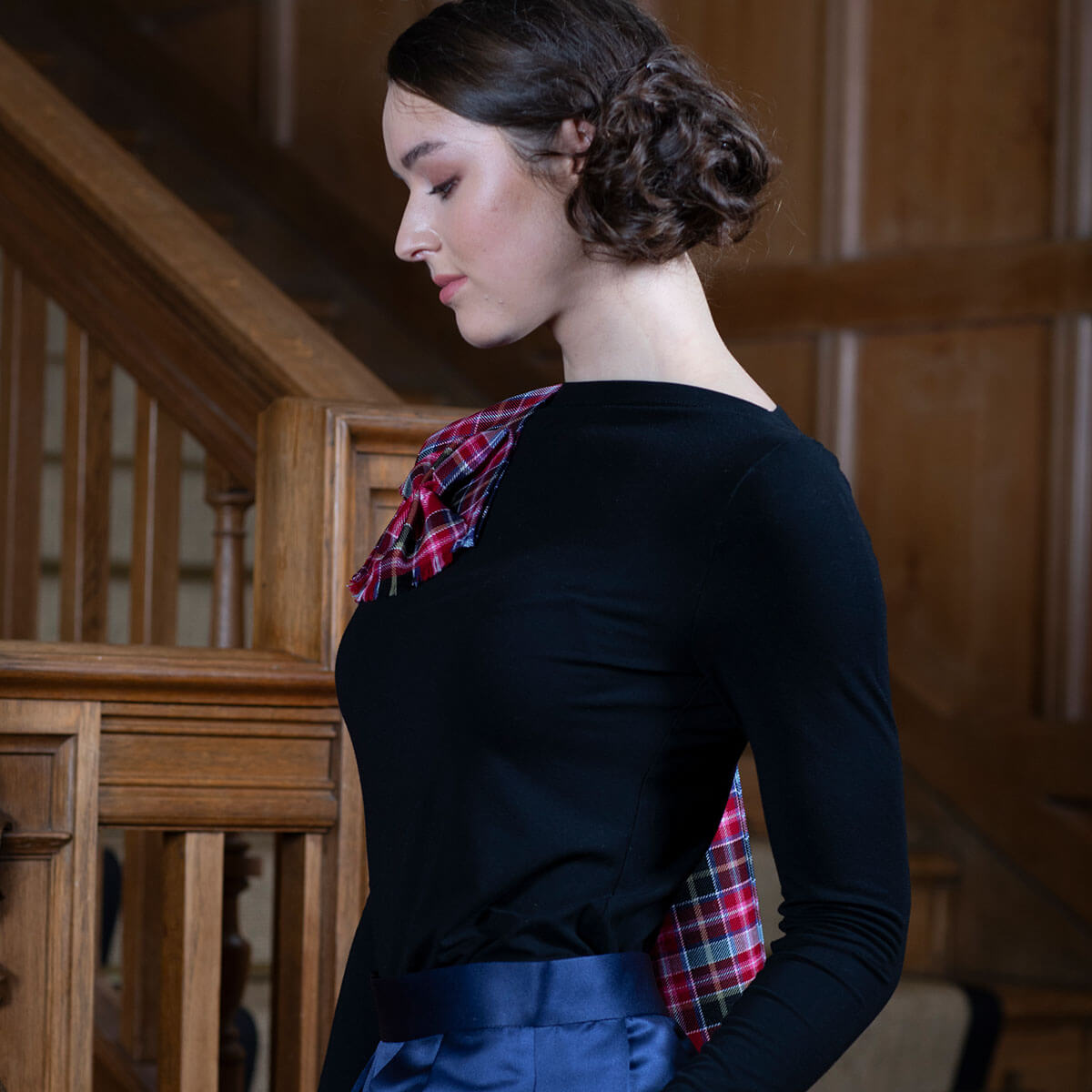 Made to Order Reiver Lightweight Tartan Mini Rosette Sash Gallery Image 3