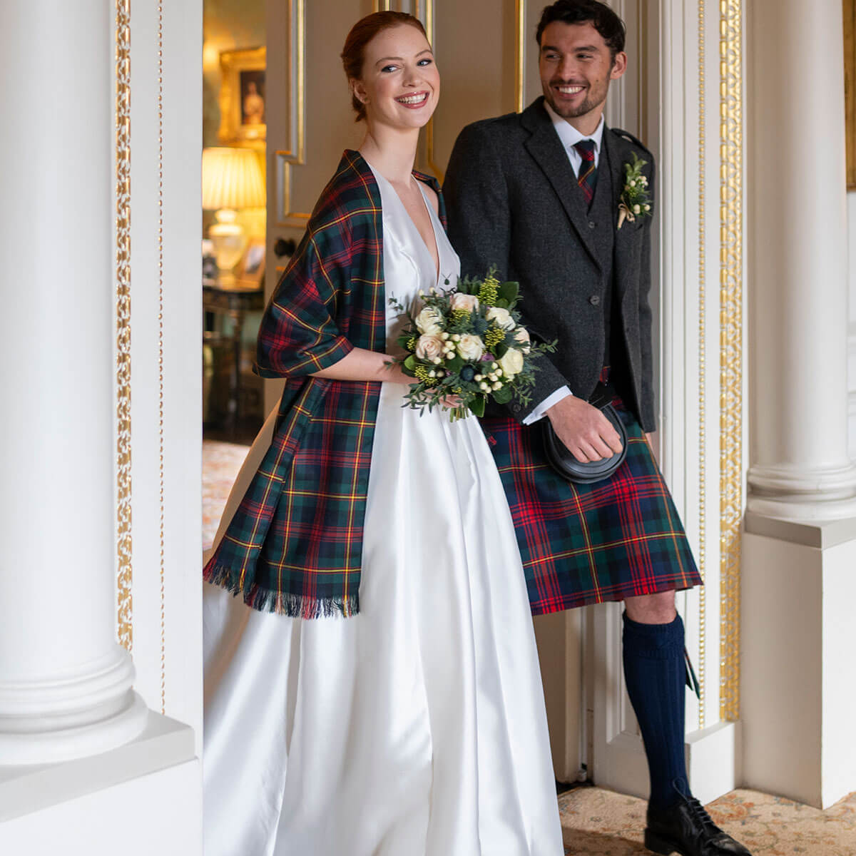 Made to Order Reiver Lightweight Tartan Stole Gallery Image 3