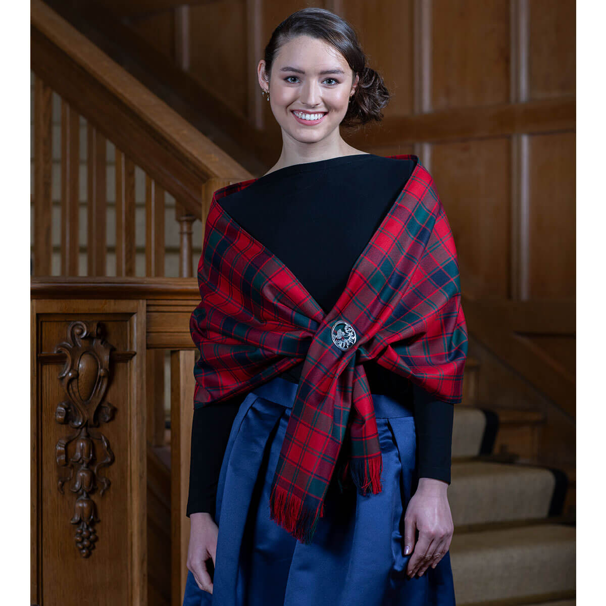 Made to Order Reiver Lightweight Tartan Stole Gallery Image 4
