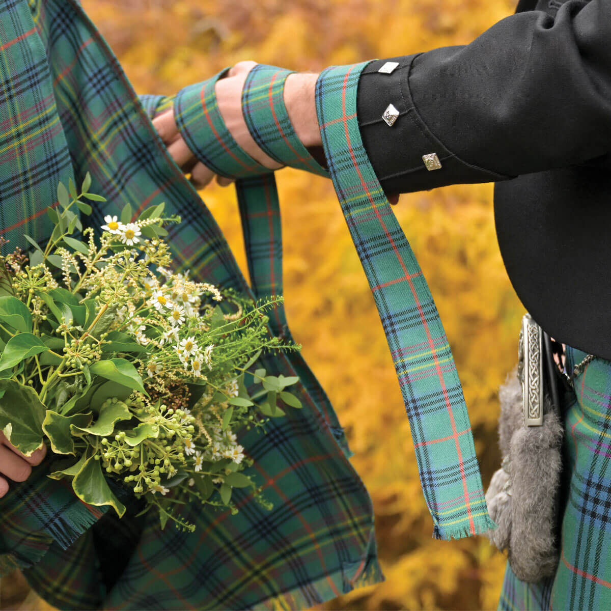 Made to Order Reiver Tartan Ribbon - Hand Fasting Gallery Image 1
