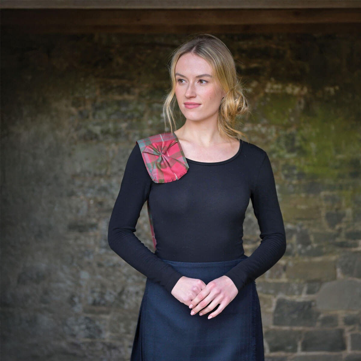 Made to Order Reiver Lightweight Tartan Mini Rosette Sash Gallery Image 1