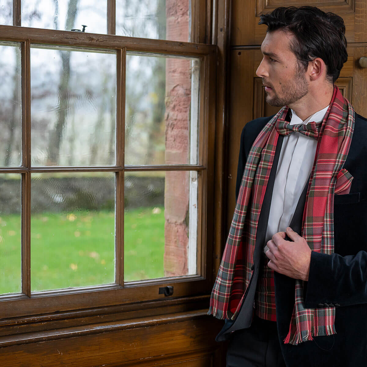 Made to Order Reiver Lightweight Tartan Scarf Gallery Image 2