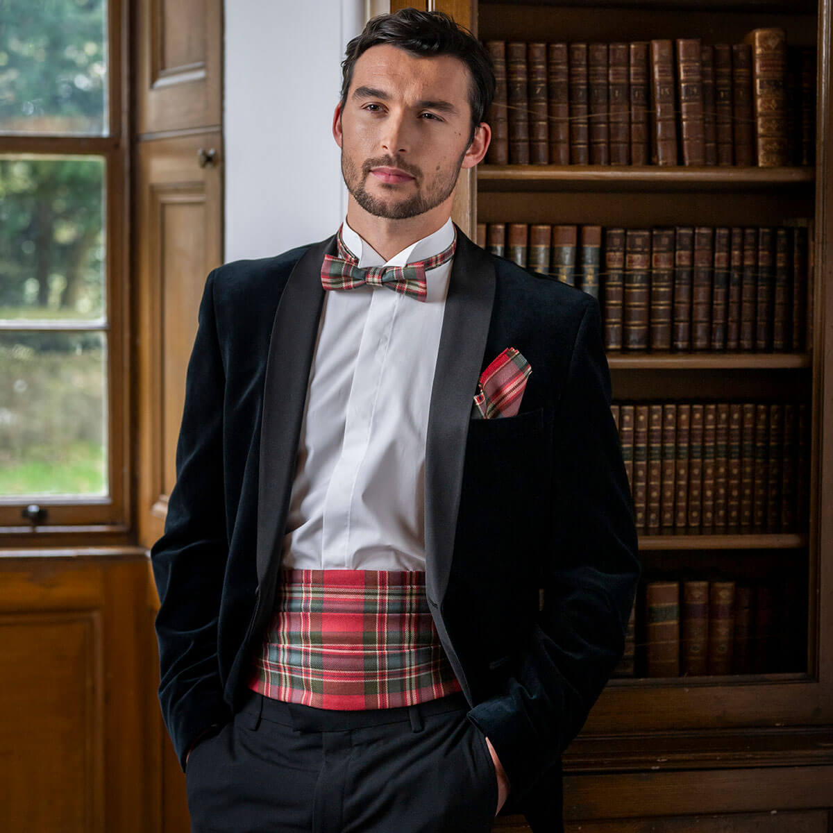 Made to Order Reiver Lightweight Tartan Cummerbund Gallery Image 2