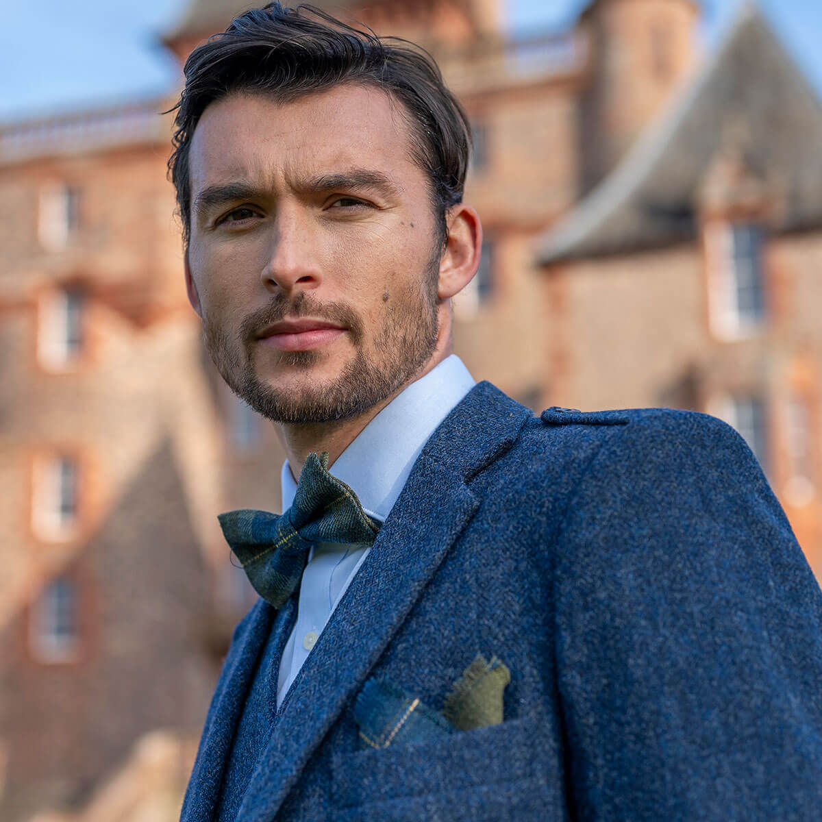 Made to Order Selkirk Heavyweight Tweed Pocket Square Gallery Image 2