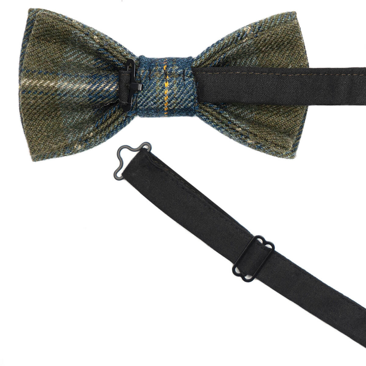 Scottish Borderland Weathered Selkirk Heavyweight Tweed Bow Tie Gallery Image 3