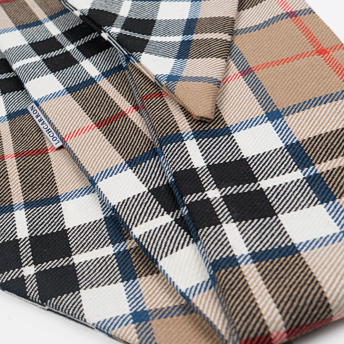 Made to Order Reiver Lightweight Tartan Wool Twilly Scarf Gallery Image 3