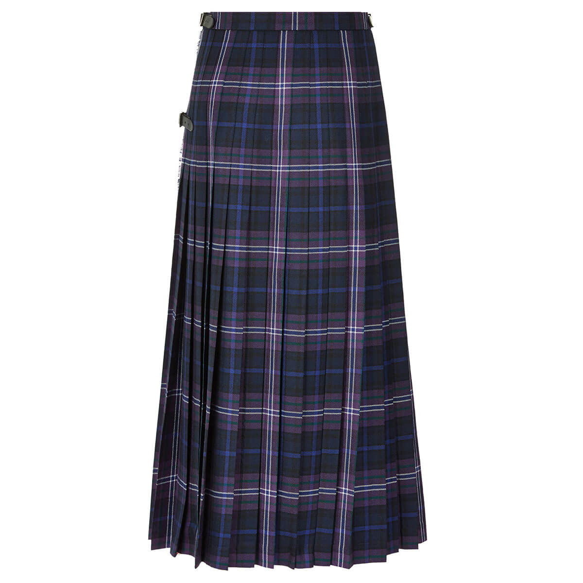 Ladies Tartan Kilted Long Hostess Skirt Gallery Image 1