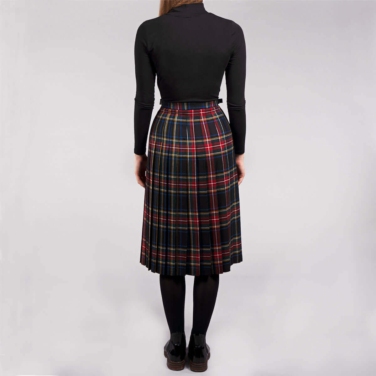 Ladies Tartan Kilted Deep Pleat Skirt Gallery Image 4