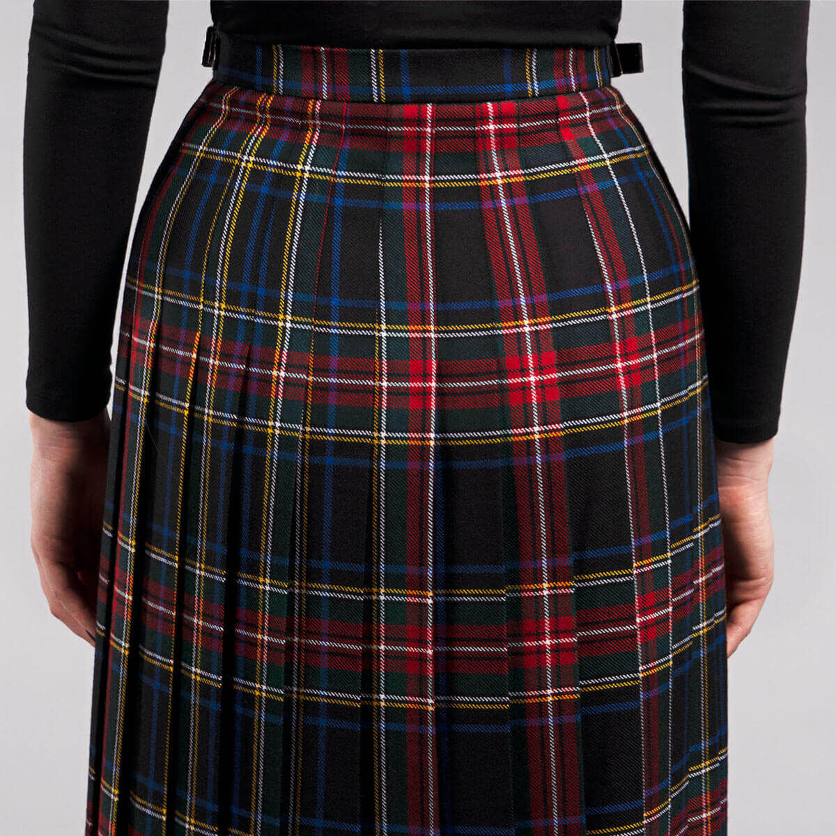 Ladies Tartan Kilted Deep Pleat Skirt Gallery Image 5