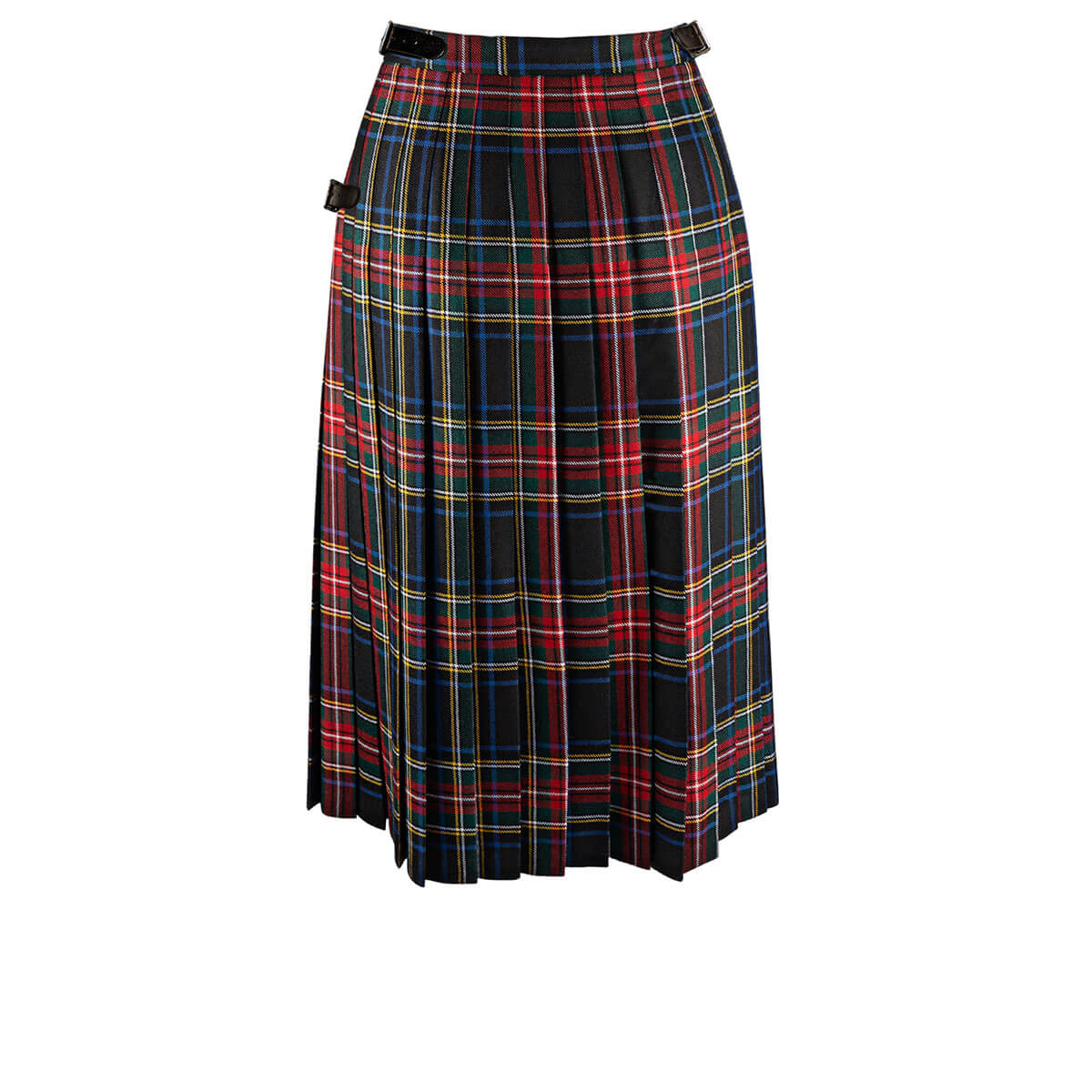 Ladies Tartan Kilted Deep Pleat Skirt Gallery Image 1