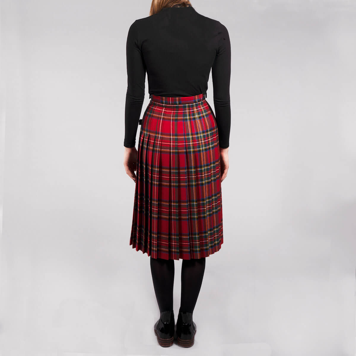 Ladies Tartan Kilted Classic Skirt Gallery Image 3